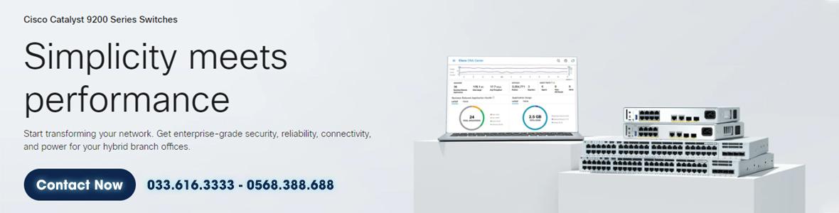 Switch Cisco Catalyst C9200 Series chính hãng